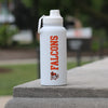 Falcons Soft Touch 34oz White Sport Bottle