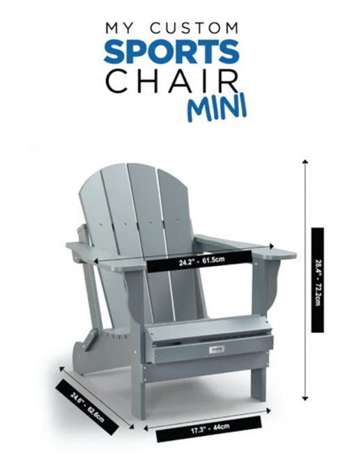 Personalized Name BGSU Folding Adirondack MINI Chair