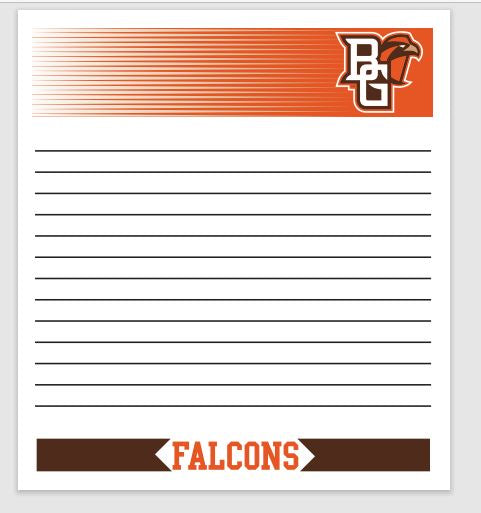 BGSU Peekaboo Square Memo Pad