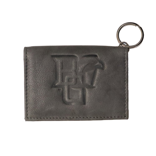 MCM Peekaboo Black Leather Snap ID Holder