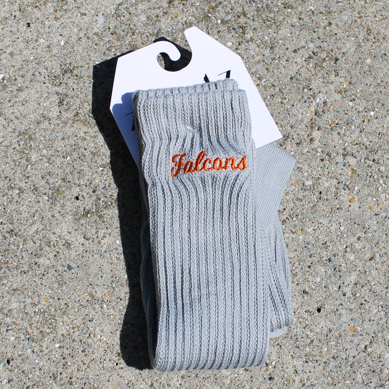 Zoozatz Falcons Grey Slouch Socks