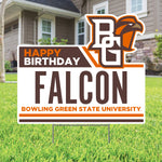 Happy Birthday Falcon Yard Sign