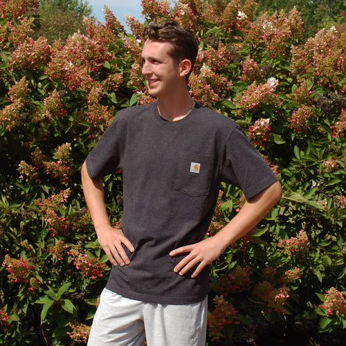 College House Bowling Green USA Flag Carhartt Pocket Tee