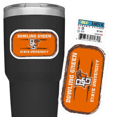 CDI Durable B.G.S.U Orange Rounded Sticker