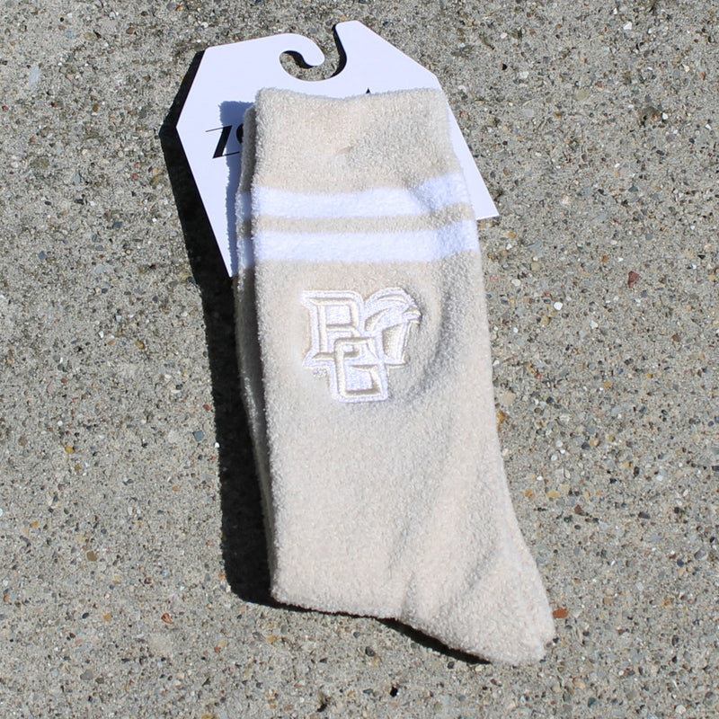 Zoozatz Peekaboo Cream Victory Socks