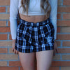 Boxercraft Men's Flannel Shorts Black/ White Buffalo