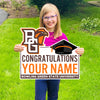 Congratulations In Brown Custom Yard Sign