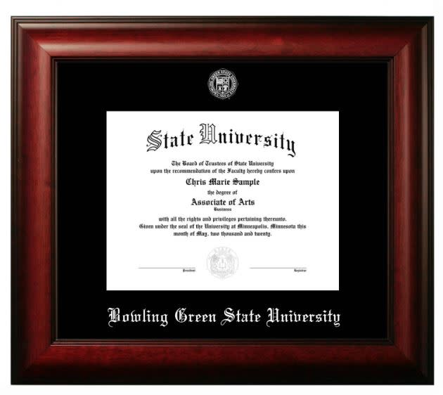 Meridian Silver Foil Diploma Frame