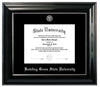 Classic Black Silver Foil Diploma Frame