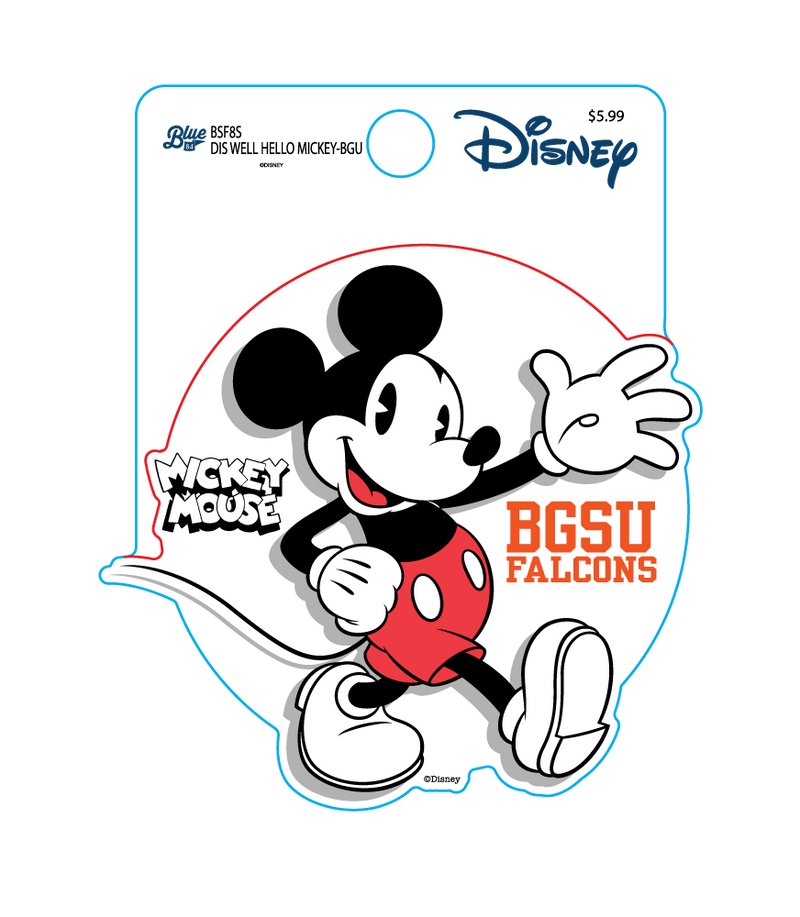 BGSU Disney Blue 84 Stickers