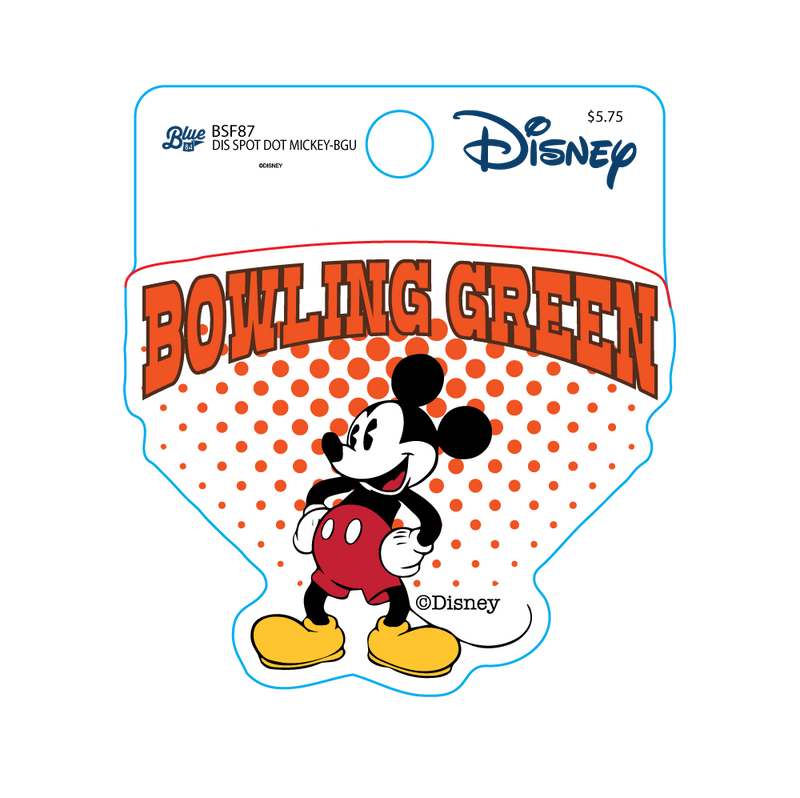 BGSU Disney Blue 84 Stickers