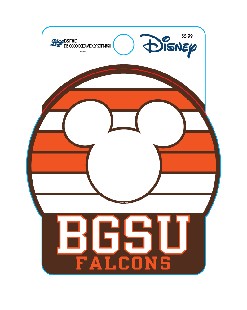 BGSU Disney Blue 84 Stickers