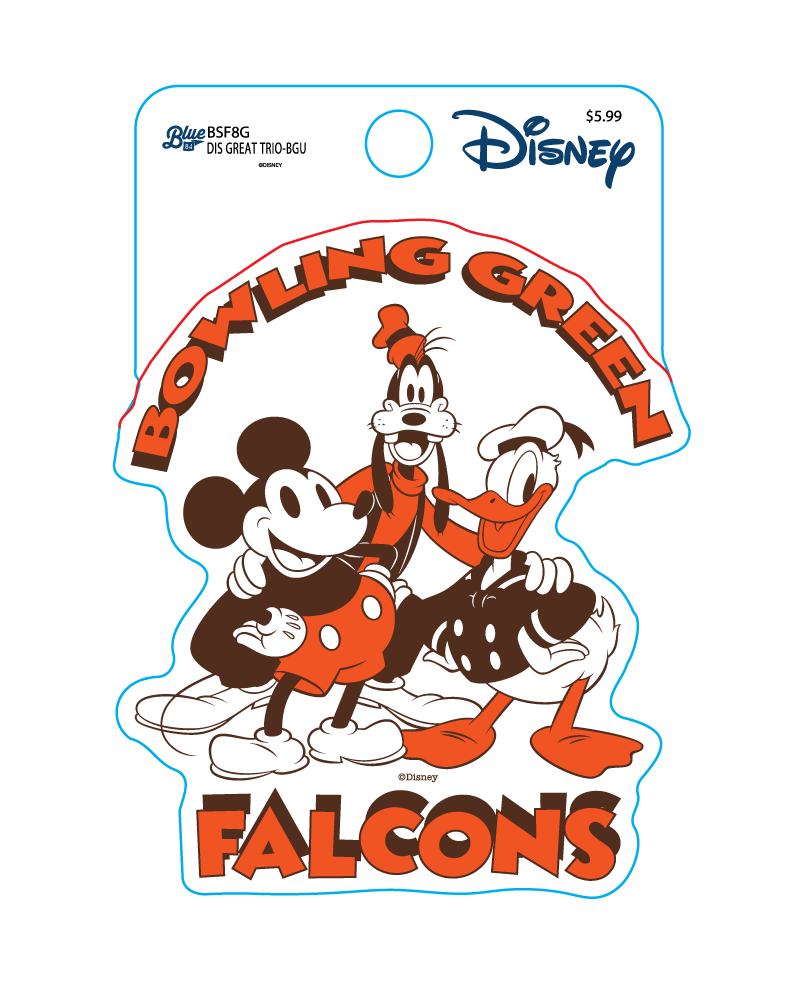 BGSU Disney Blue 84 Stickers